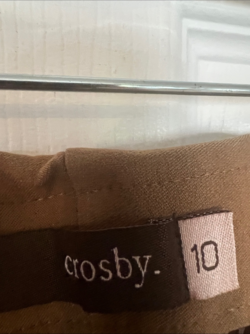 crosby. Straight-Leg Pants in Warm Brown - Picture 2 of 3